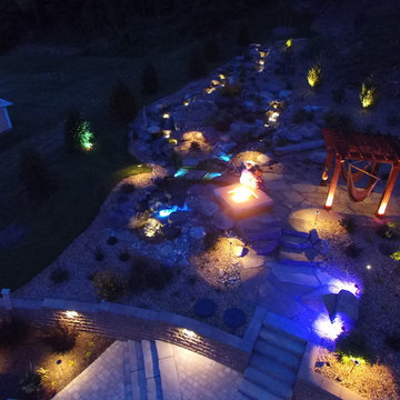 Ultimate Outdoor Living & Entertaining Backyard Paradise at night!!!
