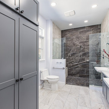 Master Bathroom Remodeled With Stand Alone Tub, Standing Shower, Warrenton VA