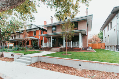Example of a minimalist exterior home design in Denver