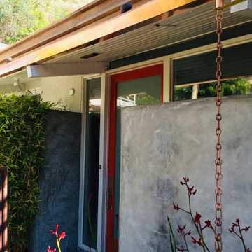 Copper rain gutters - Malibu