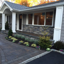 front entry steps and walkway