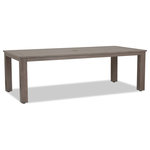 Sunset West Outdoor Furniture - Laguna 90" Table - A re-imagination of materials, the Laguna collection from Sunset West embodies effortlessly stylish living. Crafted in lasting aluminum, with a hand-brushed finish to mimic real driftwood, Laguna captures a timeless look with modern sensibility - offering the look and feel of natural wood, with minimal maintenance.