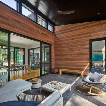 Beach Style Sunroom