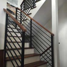 Metal stair rail