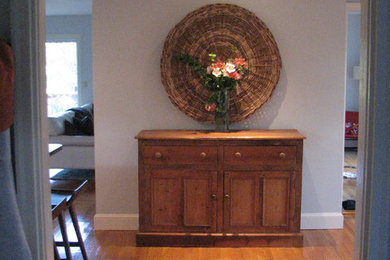Inspiration for a transitional home design remodel in Boston