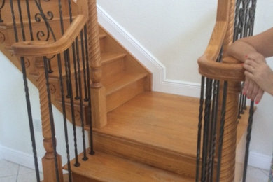 Staircase Wood Refinishing