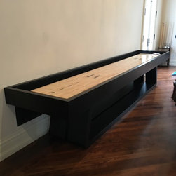 Luge Shuffleboard in Black - Game Tables