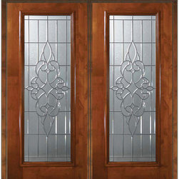 Prehung Exterior Double Door 80 Alder Courtlandt Full Lite Glass - Front Doors
