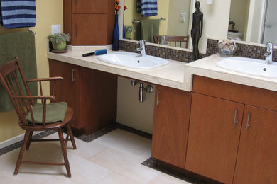 Bathroom - mid-sized contemporary bathroom idea in Santa Barbara