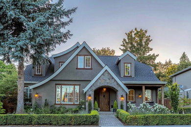 Inspiration for a timeless exterior home remodel in Portland