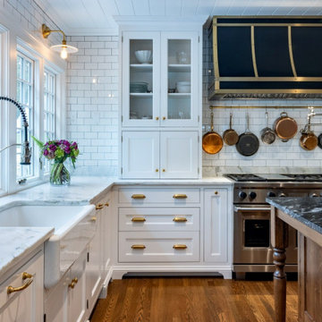 Skyfall Granite and Calacatta Retro Kitchen