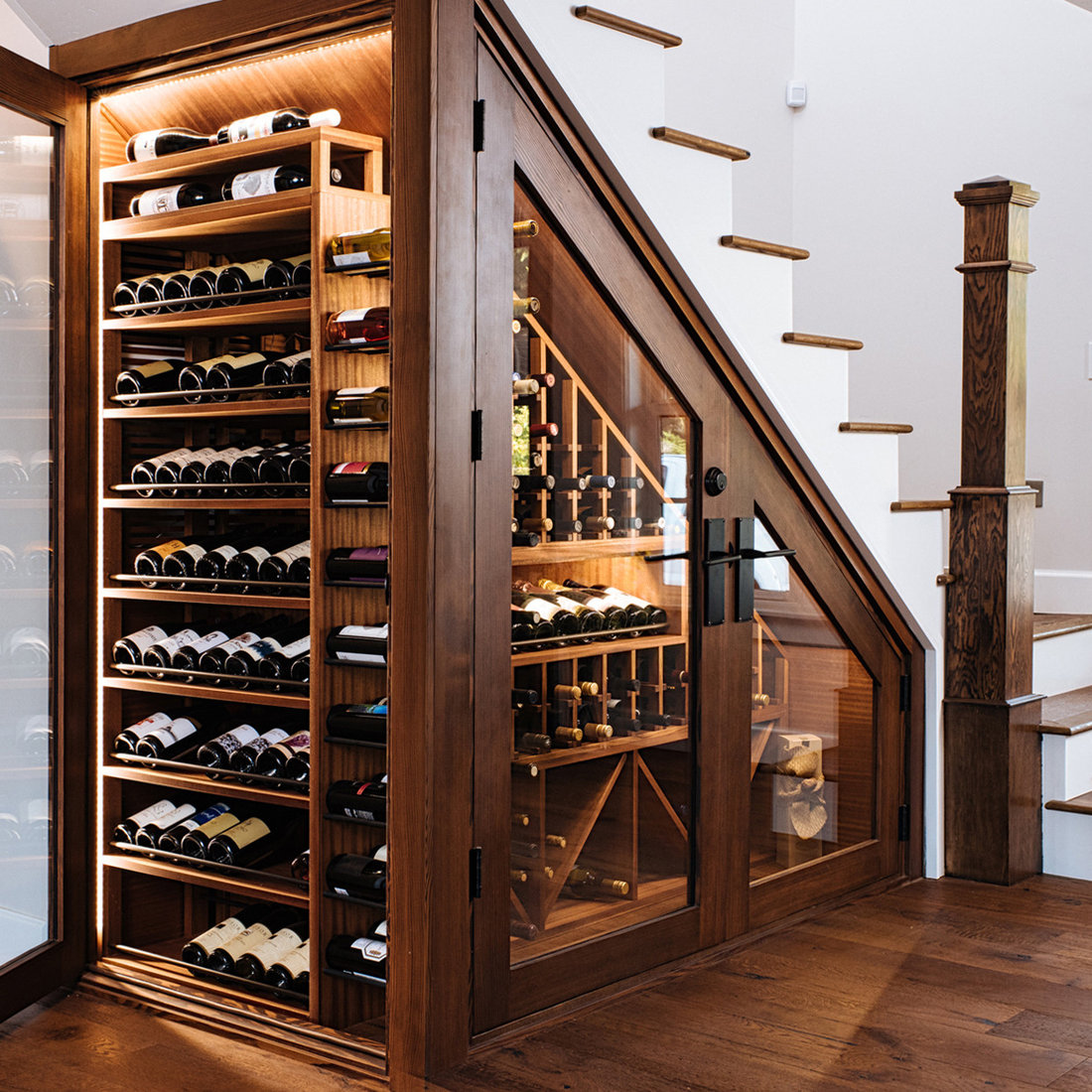 Under Stairs Wine Cellar