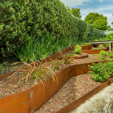 Corten Steel Terraced landscaping