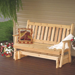Cedar Traditional English Glider - Outdoor Gliders