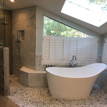 Woodlands Contemporary Calm Master Bathroom