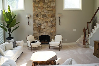 Inspiration for a timeless living room remodel in Baltimore