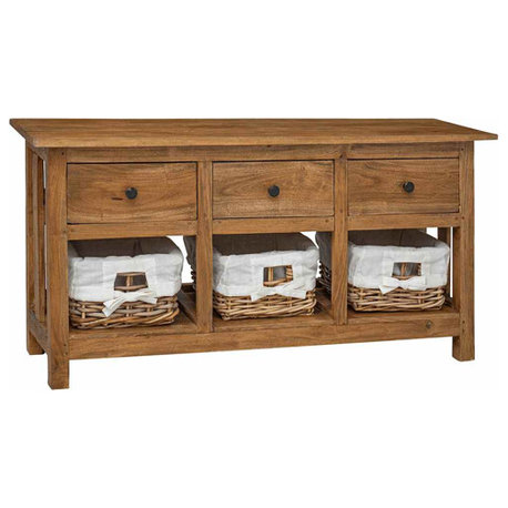 vidaXL Sideboard Natural Wood