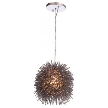 Varaluz Urchin 1-Lt Mini Pendant - Painted Chrome