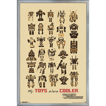 24x36 Transformers Cooler Toys Poster, Silver Framed Version