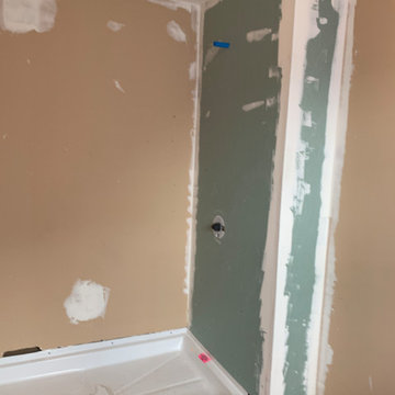 Build drywall box with mold and mildew green board