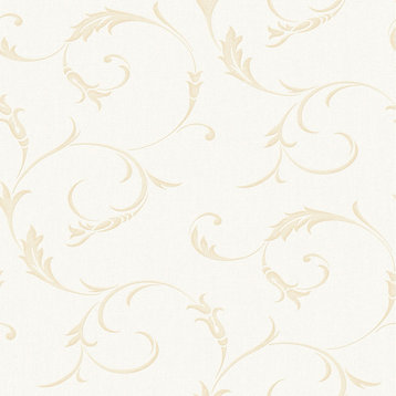 Athena Wallpaper, White Gold, 20x396