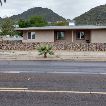 Corner lot Gabion wall