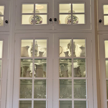 White Inset Custom Built-Ins