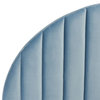 Safavieh Solare Striped Arched Headboard Slate Blue Velvet Full