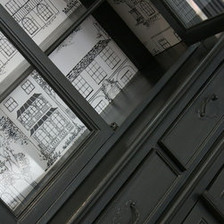 relooking d' un vaisselier 2 corps vitr&eacute; - China Cabinets And Hutches