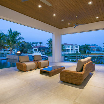 Covered Outdoor Living Area — Bay Isles South Longboat Key