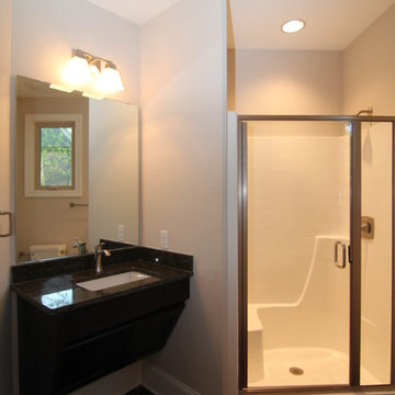 Bathroom with wheelchair accessibility
