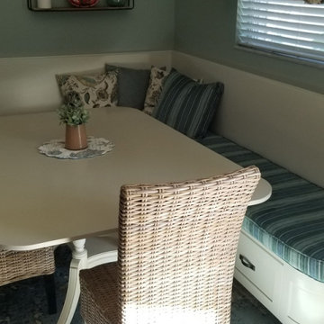 Custom Built-In Kitchen "L" Shape Banquette