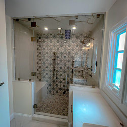 Q4 2024 Hinged Frameless Glass Shower Installations - Shower Doors