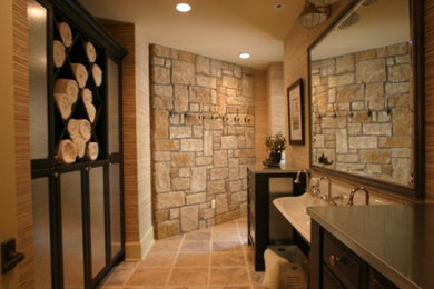 Bathroom - rustic bathroom idea in Other