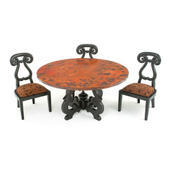 Round Rustic Copper Dining Table - Products