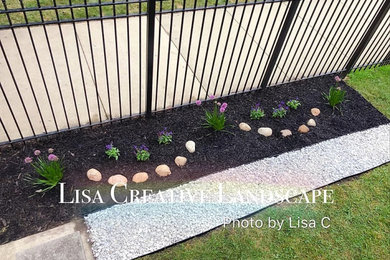 Front Yard with Purple Flower (AFTER)