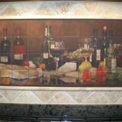 Evans "Wine and Cheese Still" Tile Mural - Products
