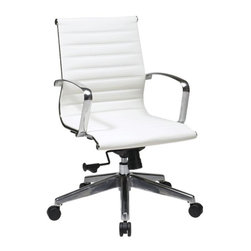 Mid-Back Eco Leather Chair - Office Chairs