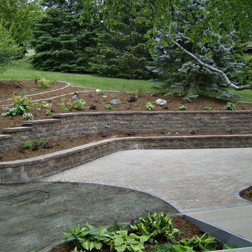 Complete Landscape Install - Retaining wall, Brick Patio, Install, Design