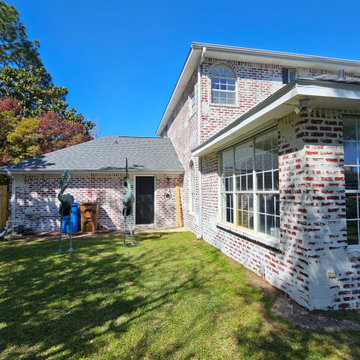 Rustic style German smear on home