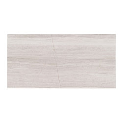 Valentino White Brushed Marble Tile - Wall And Floor Tile