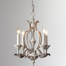 Romantic Florence Persian White Mini Chandelier - Chandeliers