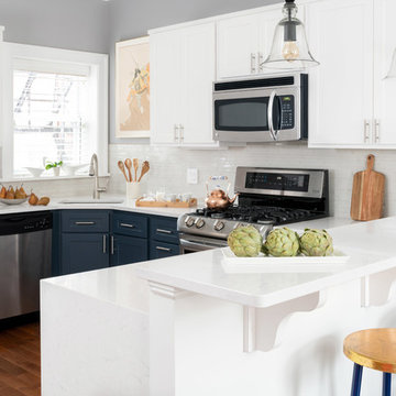Philadelphia Blue & White Kitchen