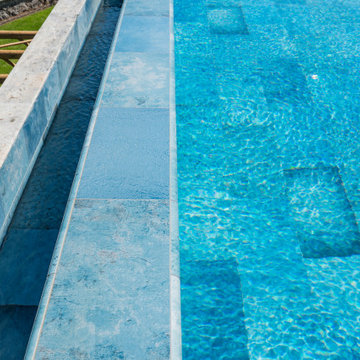 Blue Bead Porcelain Tiles - Bodrum,Mugla Villa