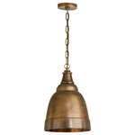 Capital Lighting - Capital Lighting 330310XB One Light Pendant Sedona Oxidized Brass - Ring in a hint of vintage charm and industrial character with this 1-light sand-cast aluminum bell pendant, oxidized and antiqued by hand to reveal cracks and imperfections that mimic natural weathering.