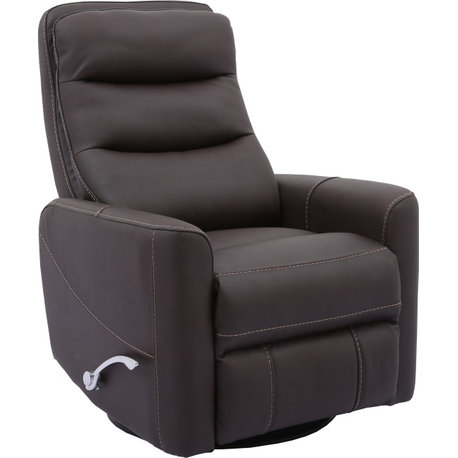 Parker Living Hercules Swivel Glider Recliner, Chocolate