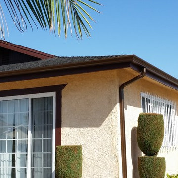 5 inch K-Style Gutters in Rustic Copper Aluminum, South Los Angeles