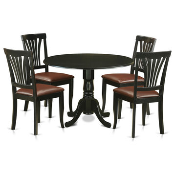 5 Pc Table Set - Dinette Table And 4 Dinette Chairs