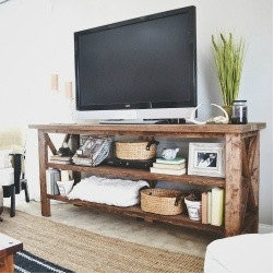 6ft Rustic Barn Style TV Stand / Sofa Table / Entrance Table - Side Tables And End Tables
