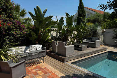 Exemple d'un jardin méditerranéen.